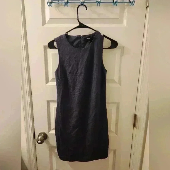 Theory Navy Sleeveless Sheath Dress Crew Neck Size 0 - Picture 1 of 3